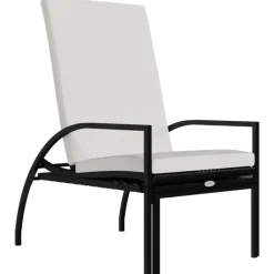 Ligbedden-vidaXL - Ligbed - Zwart - Poly rattan