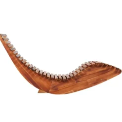 Ligbedden-vidaXL - Ligbedden schommelend - Bruin - Acaciahout - 2 stuks