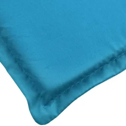 Tuinstoelkussens-vidaXL - Ligbedkussen - Blauw - Stof