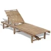 Ligbedden-vidaXL - Ligstoel - Bruin - Hout