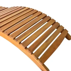 vidaXL - Ligstoel - Bruin - Hout