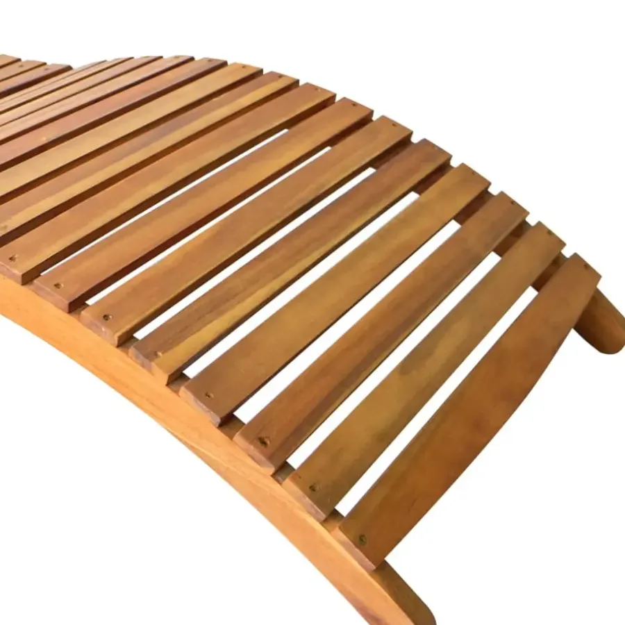 vidaXL - Ligstoel - Bruin - Hout