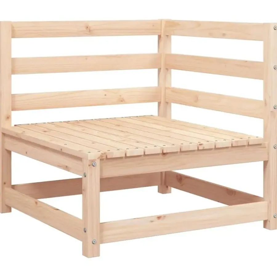 Palletbanken|Tuinbanken-vidaXL - Loungeset - Antraciet - Grenenhout