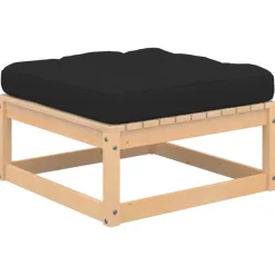 vidaXL - Loungeset - Antraciet - Grenenhout - 3 stuks - Met kussens
