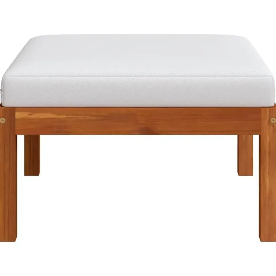 Loungesets-vidaXL - Loungeset - Bruin - Acaciahout - 3 stuks - Met kussens