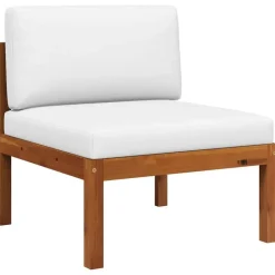 Loungesets-vidaXL - Loungeset - Bruin - Acaciahout - 3 stuks - Met kussens