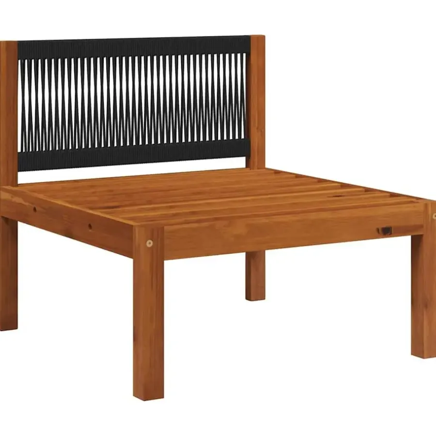 Loungesets-vidaXL - Loungeset - Bruin - Acaciahout - 3 stuks - Met kussens