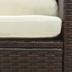 Loungesets-vidaXL - Loungeset - Bruin - Poly rattan