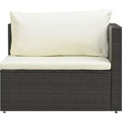 Loungesets-vidaXL - Loungeset - Bruin - Poly rattan