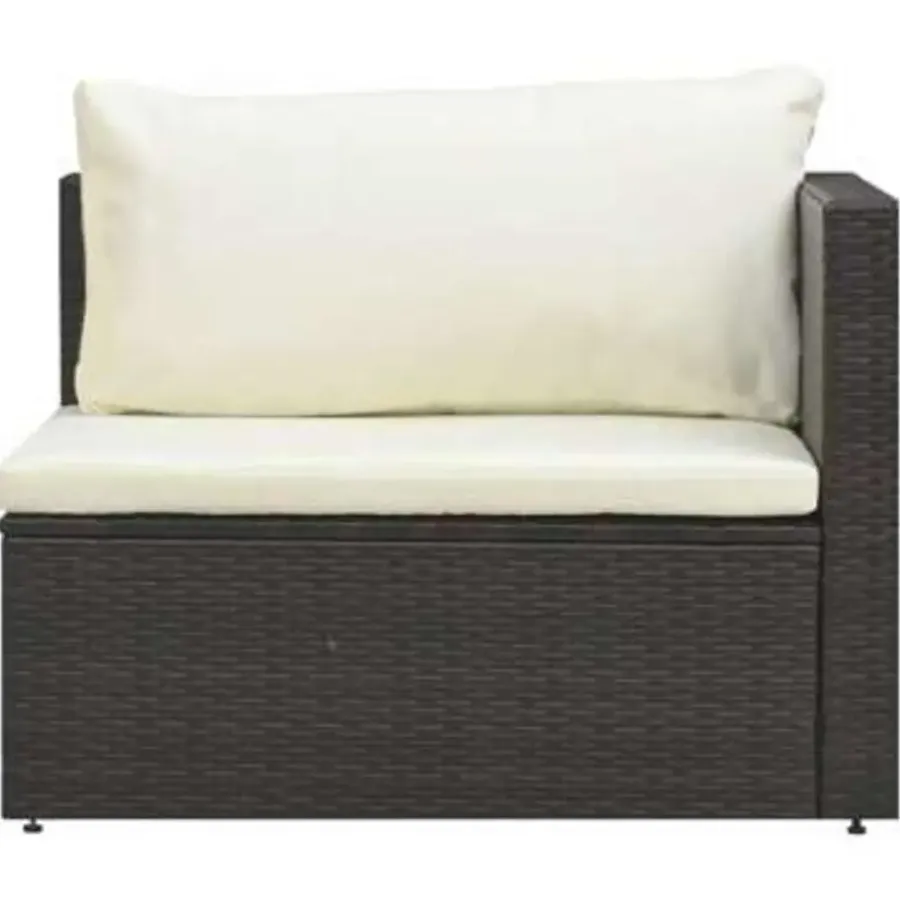 Loungesets-vidaXL - Loungeset - Bruin - Poly rattan