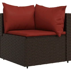 Loungesets-vidaXL - Loungeset - Bruin - Poly rattan