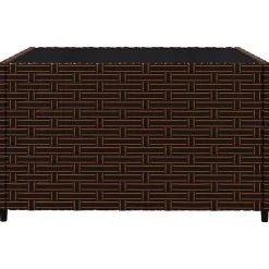 Loungesets-vidaXL - Loungeset - Bruin - Poly rattan