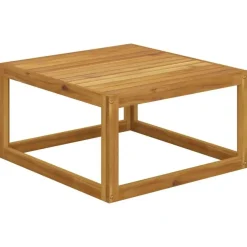 Loungesets-vidaXL - Loungeset - Crème - Acaciahout - 7 stuks - Met kussens