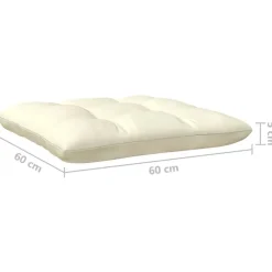 Loungebanken-vidaXL - Loungeset - Crème - Grenenhout