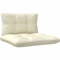 Loungebanken-vidaXL - Loungeset - Crème - Grenenhout
