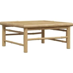 vidaXL - Loungeset - Donkergrijze - Bamboe - 3 stuks - Met kussens