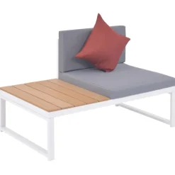 Loungesets-vidaXL - Loungeset - Multikleur - Aluminium