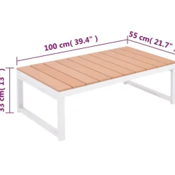 Loungesets-vidaXL - Loungeset - Multikleur - Aluminium