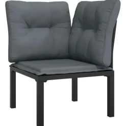 vidaXL - Loungeset - Zwart - Poly rattan