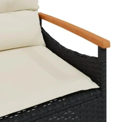 Loungesets-vidaXL - Loungeset - Zwart - Poly rattan