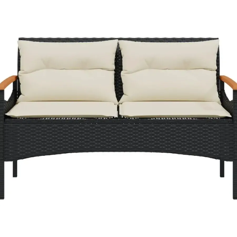 Loungesets-vidaXL - Loungeset - Zwart - Poly rattan
