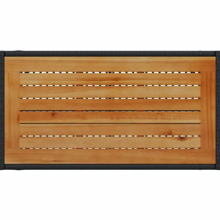 Loungesets-vidaXL - Loungeset - Zwart - Poly rattan