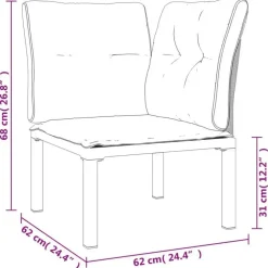 Loungesets-vidaXL - Loungeset - Zwart - Poly rattan