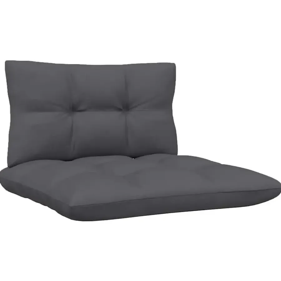 Loungebanken-vidaXL - Loungeset - Zwart - Grenenhout