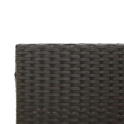 vidaXL - loungeset - Zwart - Poly rattan