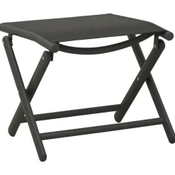 vidaXL - Loungeset - Zwart - Aluminium