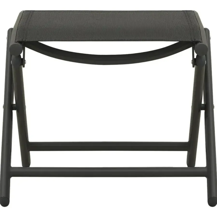 vidaXL - Loungeset - Zwart - Aluminium