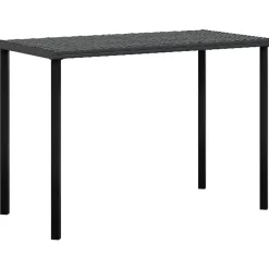 vidaXL - Loungeset (dinning) - Zwart - Poly rattan - 5 stuks - Met kussens