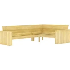 Loungesets|Loungesets-vidaXL - Loungeset Voor De Tuin - Bruin - Geïmpregneerd grenenhout