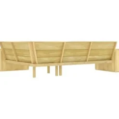 Loungesets|Loungesets-vidaXL - Loungeset Voor De Tuin - Bruin - Geïmpregneerd grenenhout