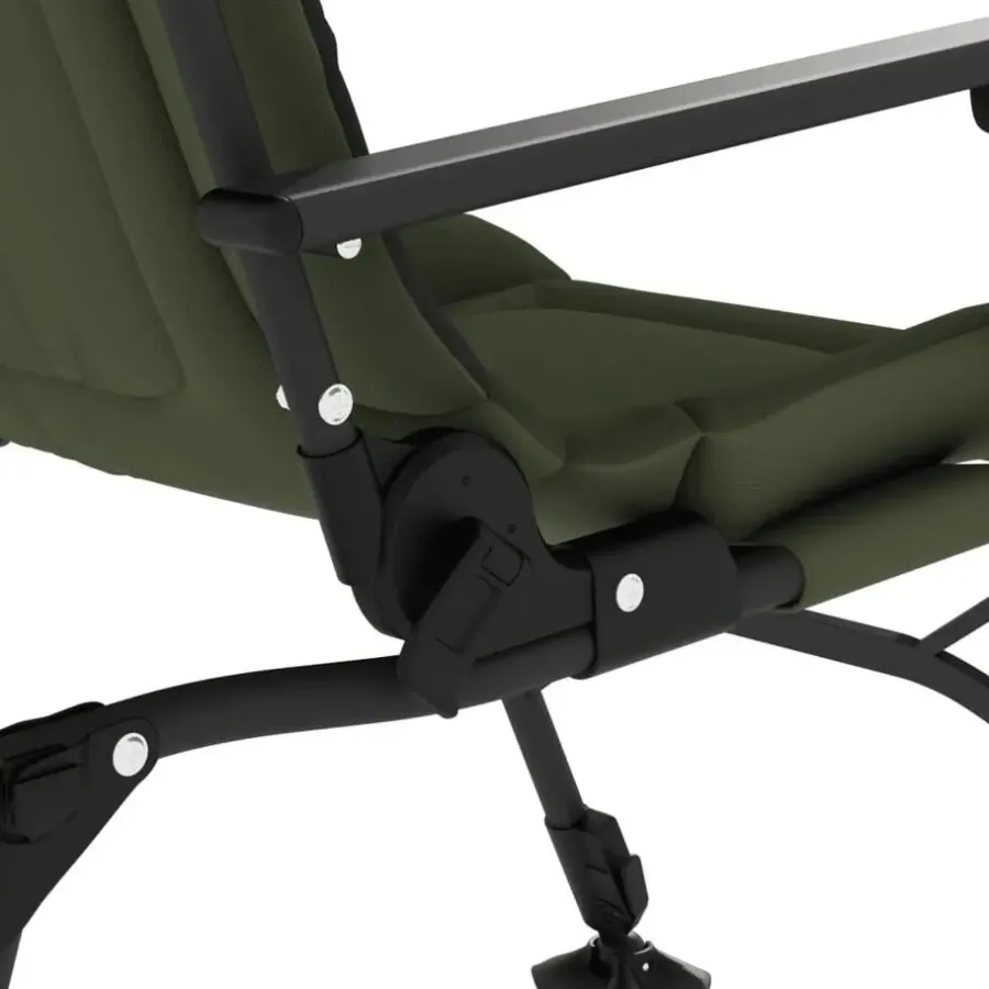 Kamperen En Outdoor-vidaXL - Loungestoel met armleuning - Groen - Staal
