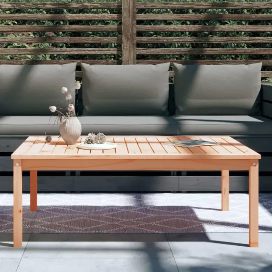 Tuintafels-vidaXL - Loungetafel - Naturel - Massief douglashout - 121x82,5x45 cm