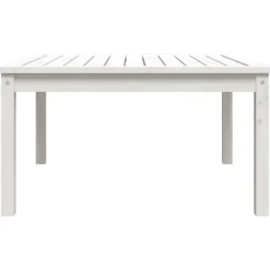 vidaXL - Loungetafel - Wit - Massief grenenhout - 82,5x82,5x45 cm