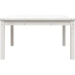 vidaXL - Loungetafel - Wit - Massief grenenhout - 82,5x82,5x45 cm