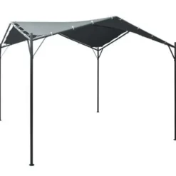 Terrasoverkappingen-vidaXL - Luifel - Antraciet - Stof - 3 x 3 m