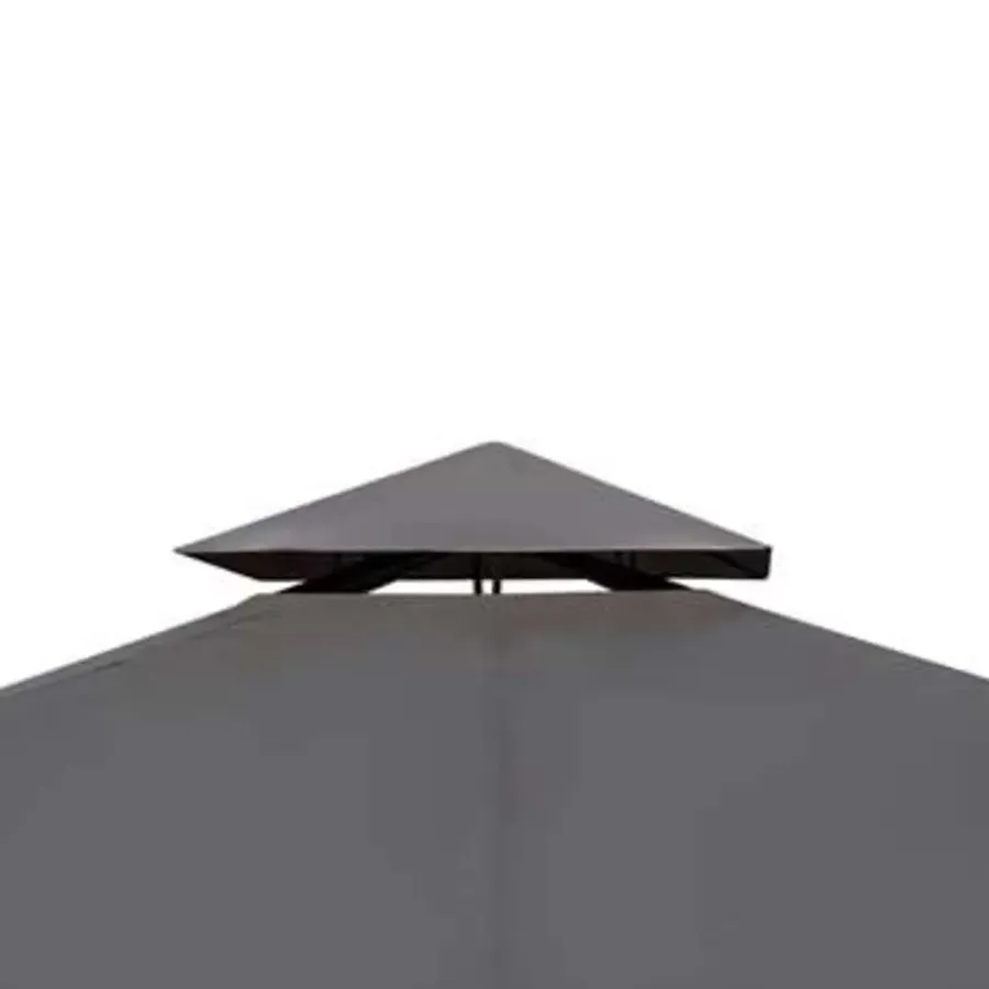 vidaXL - Luifel - Grijs - Stof - 3 x 4 m
