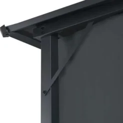 Terrasoverkappingen-vidaXL - Luifel - Zwart - Polyester - 4 x 3 m