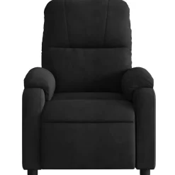 Fauteuils-vidaXL - Massagestoel - Zwart - Microvezel