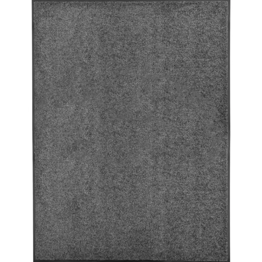 Deurmatten-vidaXL - Mat - Antraciet - Stof - 90 x 120 cm