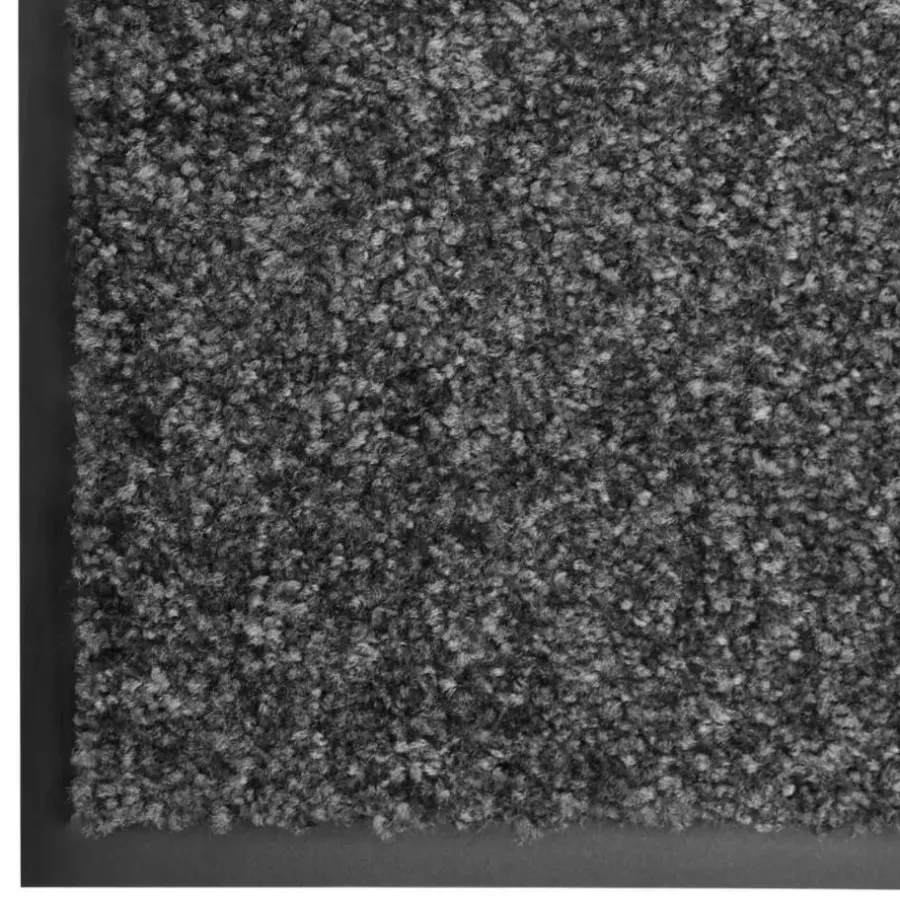 Deurmatten-vidaXL - Mat - Antraciet - Stof - 90 x 120 cm