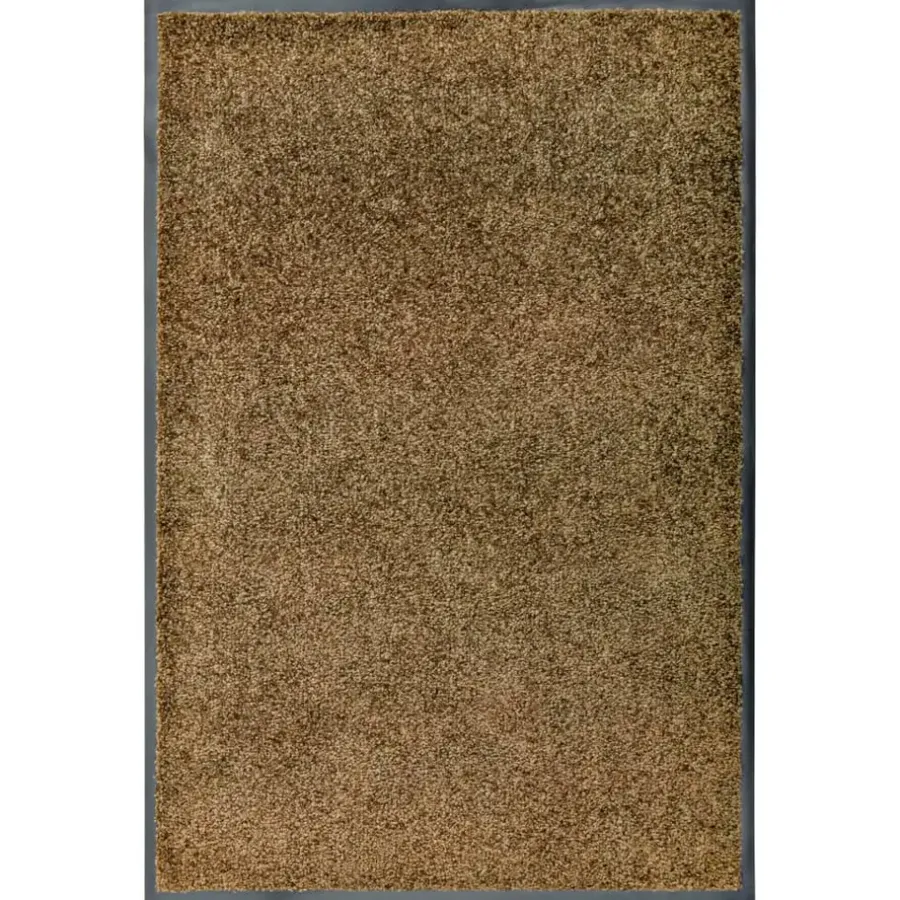 Deurmatten-vidaXL - Mat - Bruin - Stof - 60 x 90 cm