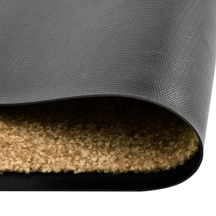 Deurmatten-vidaXL - Mat - Crème - Stof - 60 x 180 cm
