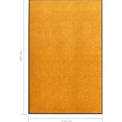 Deurmatten-vidaXL - Mat - Oranje - Stof - 120 x 180 cm
