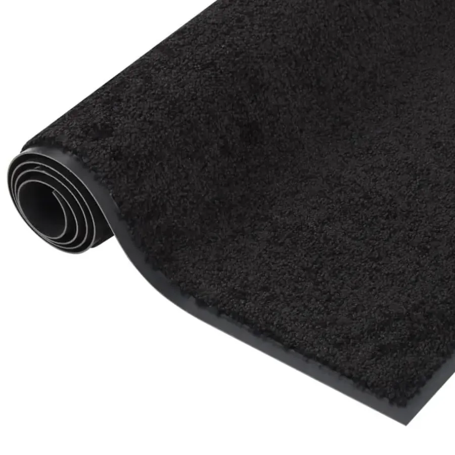 vidaXL - Mat - Zwart - Polypropyleen - 80 x 120 cm