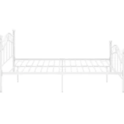 2-Persoons Bedden-vidaXL - Metalen bed frame - Wit - 120x200 cm
