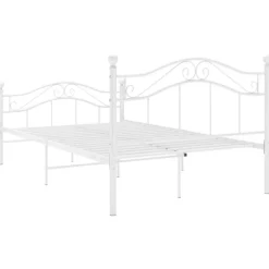 2-Persoons Bedden-vidaXL - Metalen bed frame - Wit - 120x200 cm